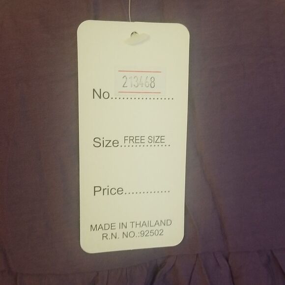 Sacred Threads Dress Women's Size Medium Purple Boho Short Sleeve Floral New - Picture 4 of 9